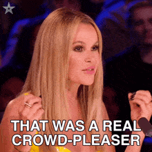 That Was A Real Crowd Pleaser Amanda Holden GIF - That Was A Real Crowd Pleaser Amanda Holden Britains Got Talent GIFs