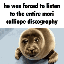 Mori Calliope He Was Forced To GIF - Mori Calliope He Was Forced To He Was Forced To Eat Cement GIFs