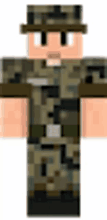 arm%C3%A9e de terre camouflage pixels character