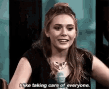 I Like Taking Care Of Everyone Elizabeth Olsen GIF - I Like Taking Care Of Everyone Elizabeth Olsen Scarlet Witch GIFs