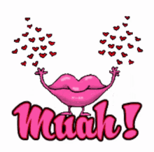 Muah Hearts GIF - Muah Hearts Big Kisses GIFs