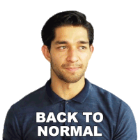 Back To Normal Wil Dasovich Sticker - Back To Normal Wil Dasovich Return To Normalcy Stickers