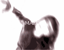 a white background with the word maze written on it