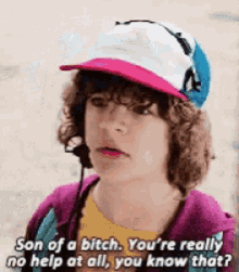 son of a bitch you are really no help at all you know that stranger things gaten matarazzo