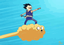 Adventure Time San Goku GIF - Adventure Time San Goku Cloud GIFs