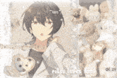a picture of a boy with the words " ritsu loves tai " on it
