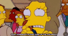 The Simpsons Think Of The Children GIF