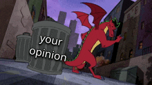 Your Opinion Trash GIF - Your Opinion Trash American Dragon GIFs