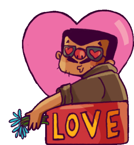Romantic Rickshawala Invites Love In English Sticker - Mumbai Ka Boss Heart In Love Stickers