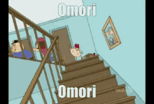 Omori Stairs GIF - Omori Stairs Family Guy GIFs