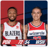 Portland Trail Blazers (72) Vs. Washington Wizards (54) Half-time Break GIF - Nba Basketball Nba 2021 GIFs