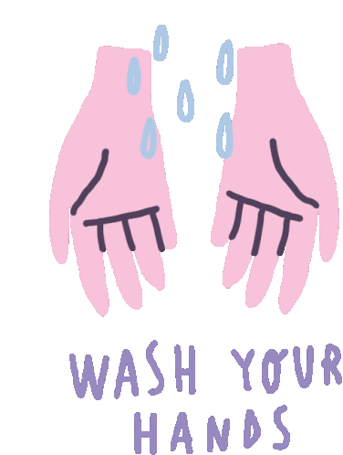 Wash Your Hands Hands Sticker - Wash Your Hands Hands Wash Stickers