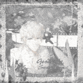 a black and white drawing of a man with the words goodnight sweet dreams