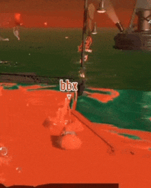 a bbx booyah message is displayed on a screen