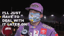 ill just have to deal with it later on kyle busch nascar face it suck it up
