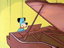 Hanna Barbera Huckleberry Hound GIF - Hanna Barbera Huckleberry Hound Piano GIFs