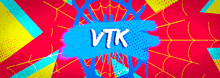 a spider web with the word vtk in the middle