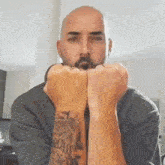 Middle Finger Handsign GIF - Middle Finger Handsign Bald Guy GIFs