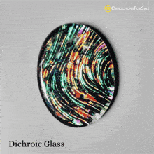 Dichroic Glass Gemstone Dichroic Glass Cabochon GIF