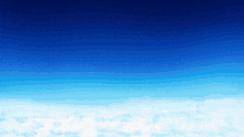 a blue sky with white clouds in the foreground