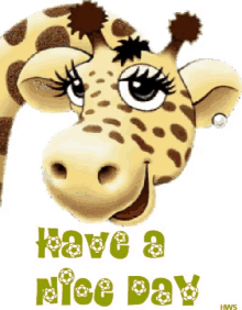 have a nice day wink giraffe