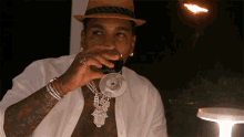 Drinking Wine Kevin Gates GIF - Drinking Wine Kevin Gates Cartel Swag Song GIFs