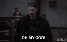 a man says oh my god in a netflix advertisement