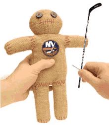 tish voo doo doll hockey rivals buffalo sabres new york islanders