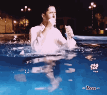 Shaheer Sheikh Wipe Face GIF - Shaheer Sheikh Wipe Face Swimming Pool GIFs