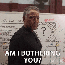 Am I Bothering You Leo Pap GIF - Am I Bothering You Leo Pap Giancarlo Esposito GIFs