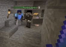 a screenshot of a minecraft game with the name mumbojumbo