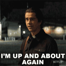 Im Up And About Again Father Paul GIF - Im Up And About Again Father Paul Hamish Linklater GIFs
