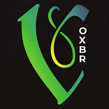 a green and yellow logo that says oxbr on the bottom