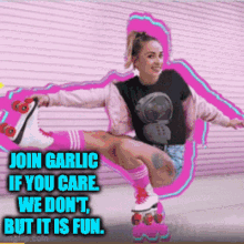 Join Garlic Rollergirl GIF - Join Garlic Rollergirl Rollergirl Garlic Recruiter GIFs