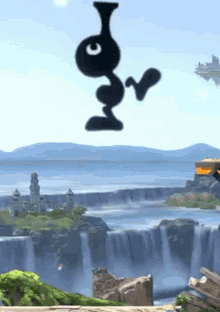 mr game and watch smash bros smash bros ultimate spitball sparky up aerial