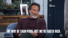 We May Be Cash Poor But Were Tooth Rich Steven Weber GIF - We May Be Cash Poor But Were Tooth Rich Steven Weber Stew GIFs