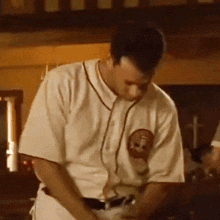Making The Sign Of The Cross Jimmy Dugan GIF - Making The Sign Of The Cross Jimmy Dugan A League Of Their Own GIFs