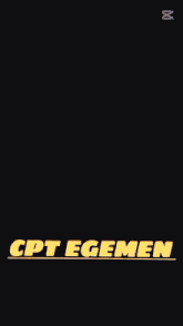 a black background with blue and red flames and the words " cpt egemen "