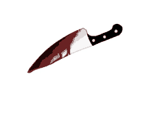 bleeding bloody knife