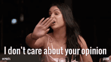 I Dont Care About Your Opinion Married At First Sight GIF - I Dont Care About Your Opinion Married At First Sight I Dont Care GIFs