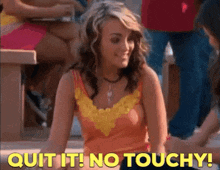 Zoey 101 Quit It No Touchy GIF