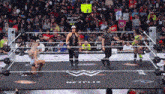 a wrestling ring with a sign that says wrestling is great