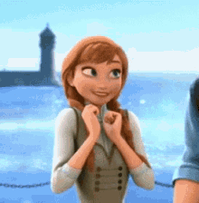 What Do You Think!? - Frozen GIF - Squee Anna Princess Anna GIFs