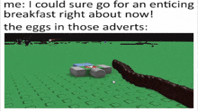 a screenshot of a video game that says i could sure go for an enticing breakfast right about now