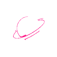 a drawing of a pink swirl on a white surface