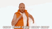 Chop Chop Chop Chop Chopping GIF - Chop Chop Chop Chop Chopping Bald Guy GIFs