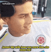 Jamesl Mywife Loves You More Than Sheloves Mel.Gif GIF - Jamesl Mywife Loves You More Than Sheloves Mel Person Human GIFs