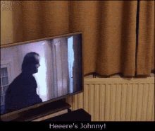 Heres Johnny Cat GIF - Heres Johnny Cat Television GIFs