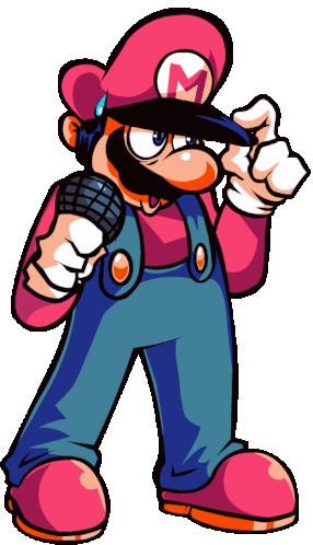 Mario Down Pose Sticker - Mario Down Pose Oh God No Fnf Stickers