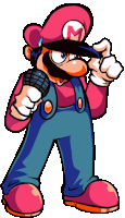 Mario Down Pose Sticker